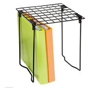 Honey Can Do SHF-03494 Freestanding Folding Locker Shelf, Black, 11 x 9.25 x 12.75-Inch