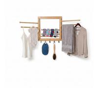 Honey-Can-Do Wall-Mounted Swivel Clothes Drying Rack DRY-09386 Natural
