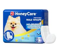HONEY CARE All-Absorb A27 Male Dog Wrap, 50 Count, Extra Small