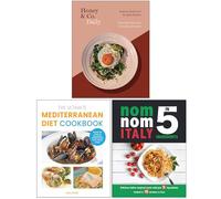 Honey & Co Daily, The Ultimate Mediterranean Diet Cookbook & Nom Nom Italy In 5 Ingredients 3 Books Collection Set