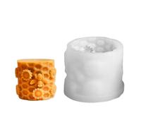 Honey Comb Resin Making, Bee Cylinder Silicone Mould, 3D Candle Mould, Mould Cylinder, Soap Mould, Casting Resin Art, Quick Release, Home Decoration for Candy & Birthday