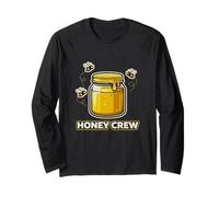 Honey Crew Beekeeping Bee Lover Graphic Design Long Sleeve T-Shirt