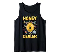 Honey Dealer Beekeeping Honeycomb Pot Bee Hive Save The Bees Tank Top