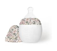 Honey Dew medical silicone feeding bottle and physiological teat - Elhée x Liberty Dusty Pink 240 ml
