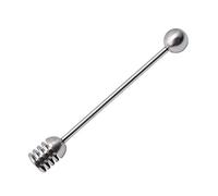 Honey Dipper Stainless Steel Honey Stirrer Spoon Long Handle Honey Spoon Stirrer Mixing Tool for Honey Jam Jar Dispense