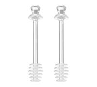 Honey Dipper - Stirrer | 2x Olive Oil Mix Stirrer | Kitchen Tools Clear Stir Wand for Collecting, Dispensing, Mixing Jam, Drinks, Containers for