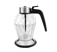 Honey Dispenser Bottle - 200ml Glass Pouring Jar, Non Spill Syrup Server, Transparent Condiment Container, Easy Liquid Storage | Leak Resistant Design for Coffee Bar Pancake Breakfast Kitchen