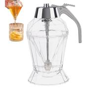 Honey Dispenser No Drip, 15x8x8cm Anti-Drip Honey Maple Syrup Stand | Polystyrene No-Leak Material 190g, 8oz Maple Syrup Jar Created For Convenient -Free Pouring And Jam, Spices Home Kitchen