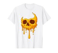 Honey Drip Skull, Golden Melt Art Design T-Shirt