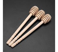 Honey Dropper Stirrer Wooden Stick Stick Stick 24 Pieces Decoration Decorative Honey Dippers (15 six slots)
