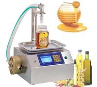 Honey Filling Machine Bottle Filler, 20g-10000g Automatic Weighing Paste Liquid Filler Machine 7L/Min Flow Rate, Digital Control Bottle Filling Machine for Pear Syrup Peanut Butter Metalpump