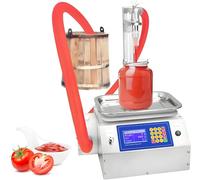 Honey Filling Machine, Paste Filling Machine, 7L/min High Speed, 20ml-10000ml Auto Weighing, Programmable Control, An-ti-Drip, Stainless Steel for Glue/Small Factory(Food grade)