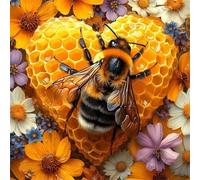 Honey Flowers Bees 1000 Piece Jigsaw Puzzles for Adults, Colourful, Fun, Challenging and Brainteasing Adults jigsaw puzzles 1000 Pieces, Beautiful Decoration Puzzle