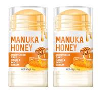 Honey Foot Cream, Hand & Heel Cream for Very Dry Hands & Feet (40 ml), Cracked Heel Repair Cream, Intensive Moisturising for Cracked Skin for Women & Men - 40g (2pcs, 40ml)