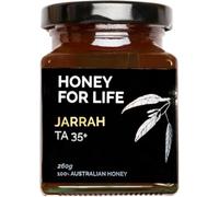 HONEY FOR LIFE - Australian Jarrah Honey TA35+ MGO 1125+ - Extremely Active Stronger Than Manuka Honey 1000 MGO - Manuka Honey Alternative - Cold Pressed & Unpasteurised, Glass Jar - 260g (1 Pack)