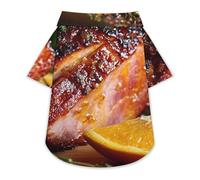 Honey Glazed Ham Cute Dog Shirt Soft Cozy Pet T-Shirts Pullover Cat Clothes