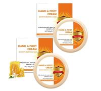 Honey Hand and Foot Cream Moisturizing Exfoliating Cracked Elbow & Heel Cream for Dry, Cracked Feet & Heels Treatment Softening Callus Remover Hydrating Foot Balm for Women Men, 2Pcs