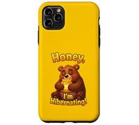 Honey! I’m Hibernating - Funny Cartoon Bear Honey Design Case for iPhone 11 Pro Max