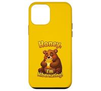 Honey! I’m Hibernating - Funny Cartoon Bear Honey Design Case for iPhone 12 mini