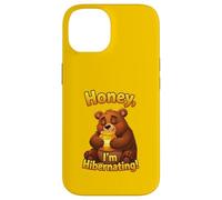 Honey! I’m Hibernating - Funny Cartoon Bear Honey Design Case for iPhone 14