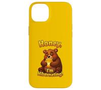 Honey! I’m Hibernating - Funny Cartoon Bear Honey Design Case for iPhone 14 Plus