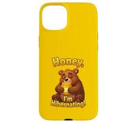 Honey! I’m Hibernating - Funny Cartoon Bear Honey Design Case for iPhone 15 Plus