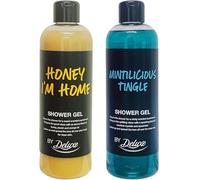 HONEY I'M HOME & MINTILICIOUS TINGLE by LidI - SHOWER GEL - Honey, Peach & Orange and Menthol Crystals & Spearmint Scented | 500mL Each [Total 1000mL]
