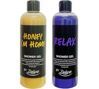 HONEY I'M HOME & RELAX by LidI - SHOWER GEL - Honey, Peach & Orange and Lavender, Sweet Tonka & Ylang Ylang Scented | 500mL Each [Total 1000mL]