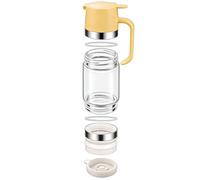 Honey Jar - 300 ml with Removable Pressure Handle - Drip Dispenser for Honey, Kitchen Accessories, for Home, Kitchen, Restaurant Pantry, Camping Picnic Water Milk Syrup