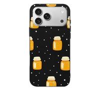 Honey Jar Polka Dots Case Compatible with iPhone 17/17 Air/17 Pro/17 Pro Max TPU Protective Cover Anti-Scratch