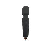 Honey Jungle Personal Massager with 20 Modes and 7 Speed Settings, USB Rechargeable, Waterproof, Medical Grade Silicone, Black, 20cm
