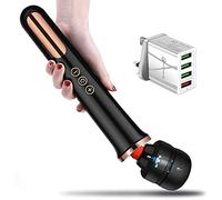 Honey Jungle Rechargeable Wireless Vibrator Wand Massager (5X Speeds 10x Modes Quiet Operation) inc Quick 4X USB Wall Charger Discreet Packaging (Purple/Gold) (Black/Gold)