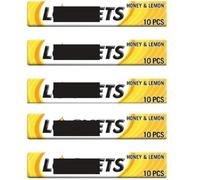 Honey & Lemon Lozenges 41g (Pack of 5 Rolls) Soothing Sore Throat Blocked Nose Relief Cough Sweets Multipack with Menthol Cooling and Vitamin C