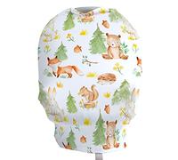 Honey Lemonade - Baby Car Seat Cover - Breastfeeding Baby Nursing Cover Carseat Canopy - Multifunctional Stretchy Soft Baby Car Seat Cover for Girl and Boy - Gender Neutral