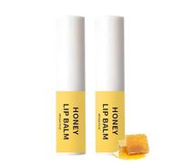 Honey Lip Balm, Deeping Moisturizing Repair Dry Rupture Lips, Natural Honey Lip Balm Stick Moisturizer for Chapped, Cracked, Dry Lips (2)