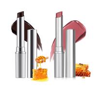 Honey Lipstick Set, 2pcs Black & Pink Honey Lip Stick, Natural Color Honey Lip Balm, Hydrating, High-Shine Smooth Lip Gloss, 24h Moisture, Lightweight & Non-Sticky Lip Tint for Dry Lip, Cracked Lip