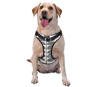 Honey Locust Leaf Pattern No Pull Dog Harness Adjustable Reflective Oxford Easy Control Medium Large Dog Harness