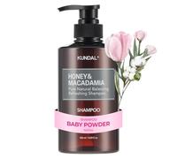 [KUNDAL] Honey & Macadamia Pure Natural Balancing Refreshing Shampoo 500ml (Baby Powder) / Hair care/pH Balanced