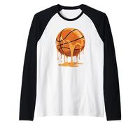 Honey Melt Gloss Graphic Street Style Art Basketball Raglan Baseball Tee