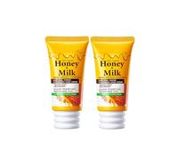 Honey & Milk Hand Cream, Moisturizing Hand Moisturizer for Dry, Cracked Hands, with Manuka Honey & Milk, Intensive Nourishing Hand Care for Soft, Smooth, Elastic Skin, Travel Size, 2 Pack