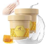 Honey Milk Wax Hand Mask, Hand Mask Milk Honey Peel Off Hand Wax, Hand Peeling Mask for Hand Moisturizing, Hand Masks Moisturizing Glove, for All Skin Type (120g-2Pcs)