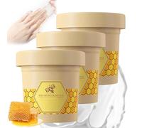 Honey Milk Wax Hand Mask, Hand Mask Milk Honey Peel Off Hand Wax, Hand Peeling Mask for Hand Moisturizing, Hand Masks Moisturizing Glove, for All Skin Type (120g-3Pcs)