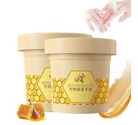 Honey Milk Wax Hand Mask,Women Honey Peel Off Hand Cream,Hand Mask Honey Peel Off Milk Hand Wax,Deep Moisturizing, Reduces Dryness and Roughness