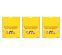 Honey & Mustard Flavoured Peanuts and Cashews Mixed Nuts Snack, Oven-Baked, Vegetarian, No Artificial Colours or Preservatives, 130g,Pack Of 3