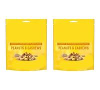 Honey & Mustard Flavoured Peanuts and Cashews Mixed Nuts Snack, Oven-Baked, Vegetarian, No Artificial Colours or Preservatives, 130g,Pack Of 2