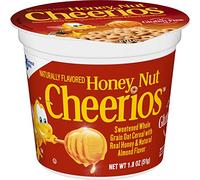 Honey Nut Cheerios Cups, Gluten Free, Cereal with Oats, 51.0 g (Pack of 12)
