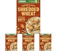 Honey Nut Shredded Wheat Original Cereal, 500g (Pack of 4)