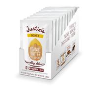 Honey Peanut Butter Squeeze Packs by Justin's, Gluten-free, Non-GMO, Responsibly Sourced, Pack of 10 (1.15oz each)