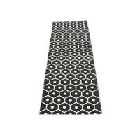Honey Plastic Carpet 70x225 cm Pappelina Black-Vanilla - 7340020403522