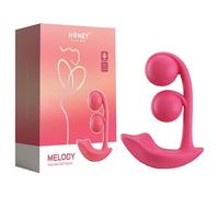 Honey Play Box Melody - Smart Beaded 2-in-1 Vibrator (Red)